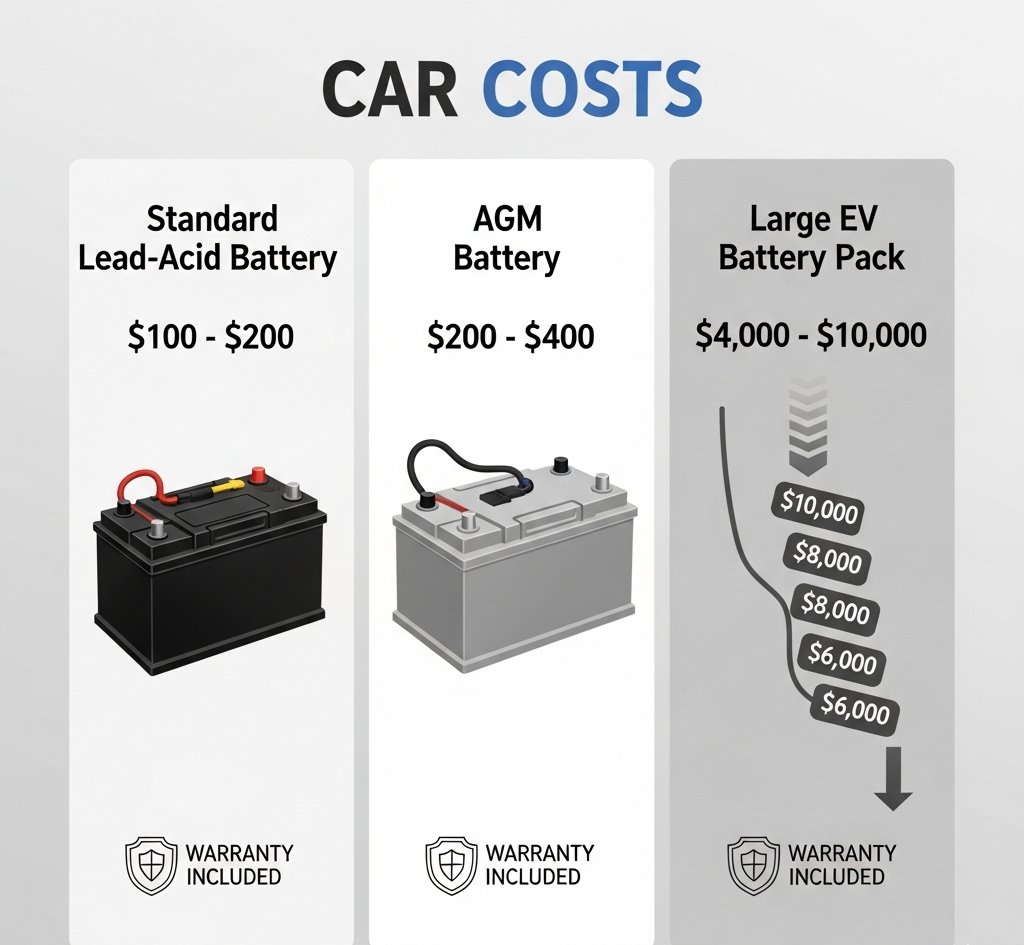 Car Battery Replacement Costs in 2025