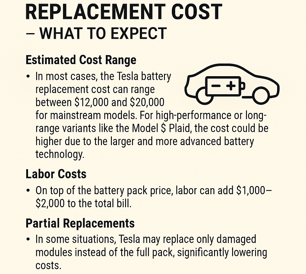 Tesla Battery Replacement Cost