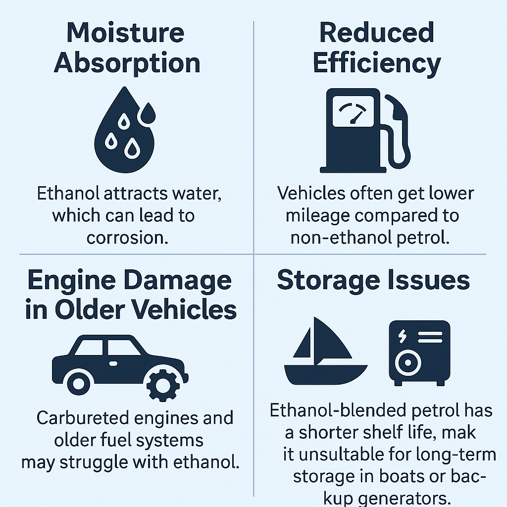 The Drawbacks of Ethanol in Petrol