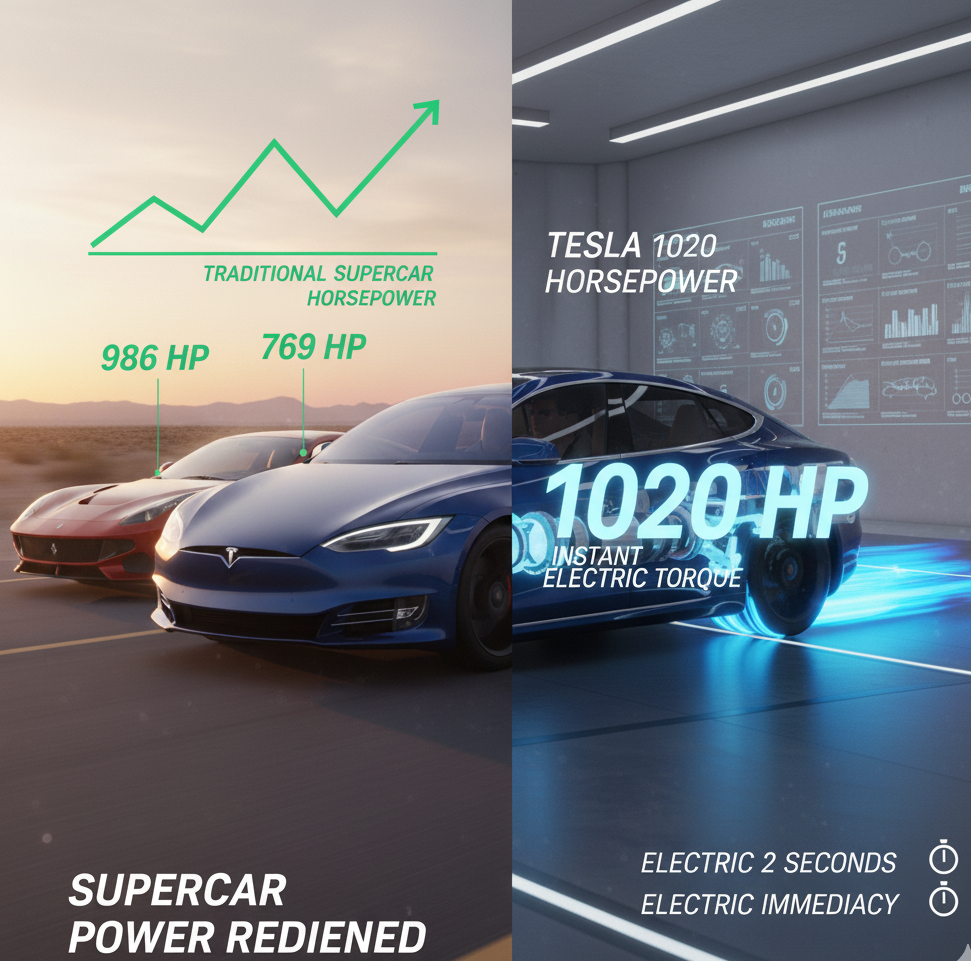 Tesla 1020 Horsepower: Supercar Power Redefined