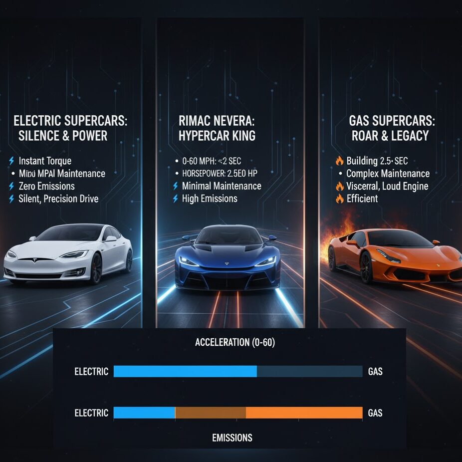 Electric vs Gas Supercars: The New Performance Era